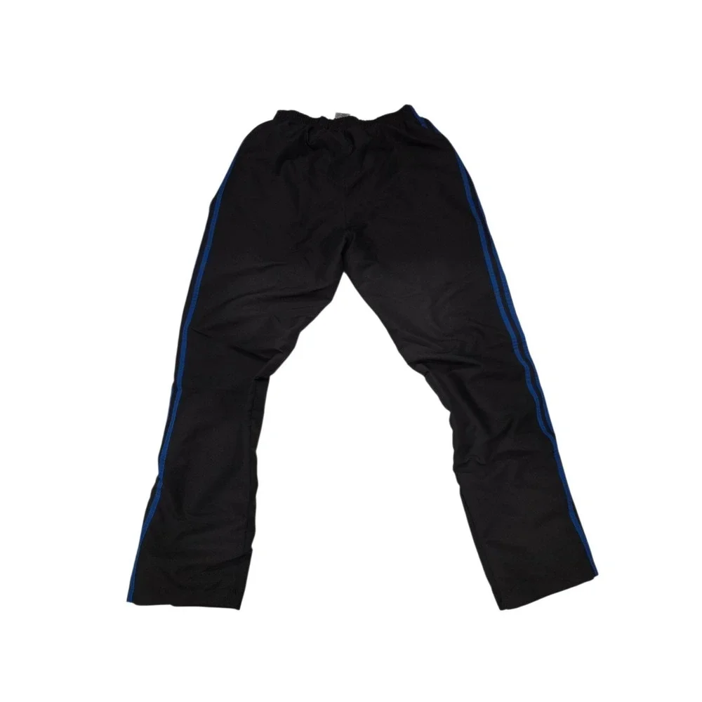 Y2K‎ Adidas Originals Track Pants Men's Large L Black Blue Stripes Trefoil Logo